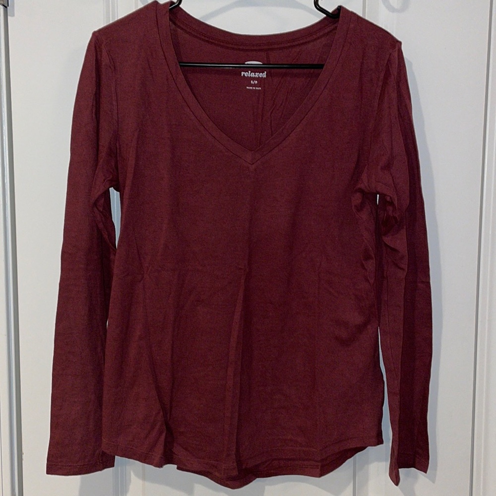 Dark Maroon Longsleeve Tee